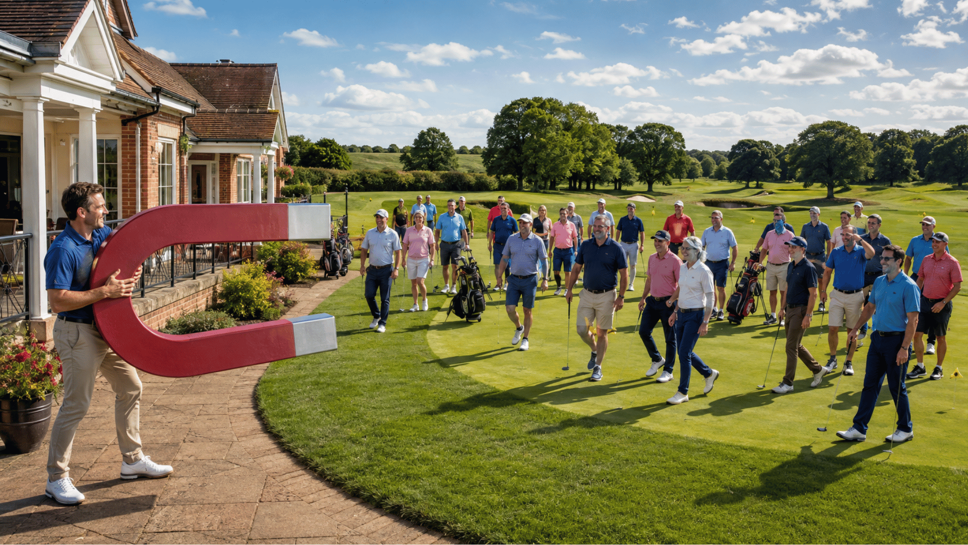 Manager attract golf society through marketing